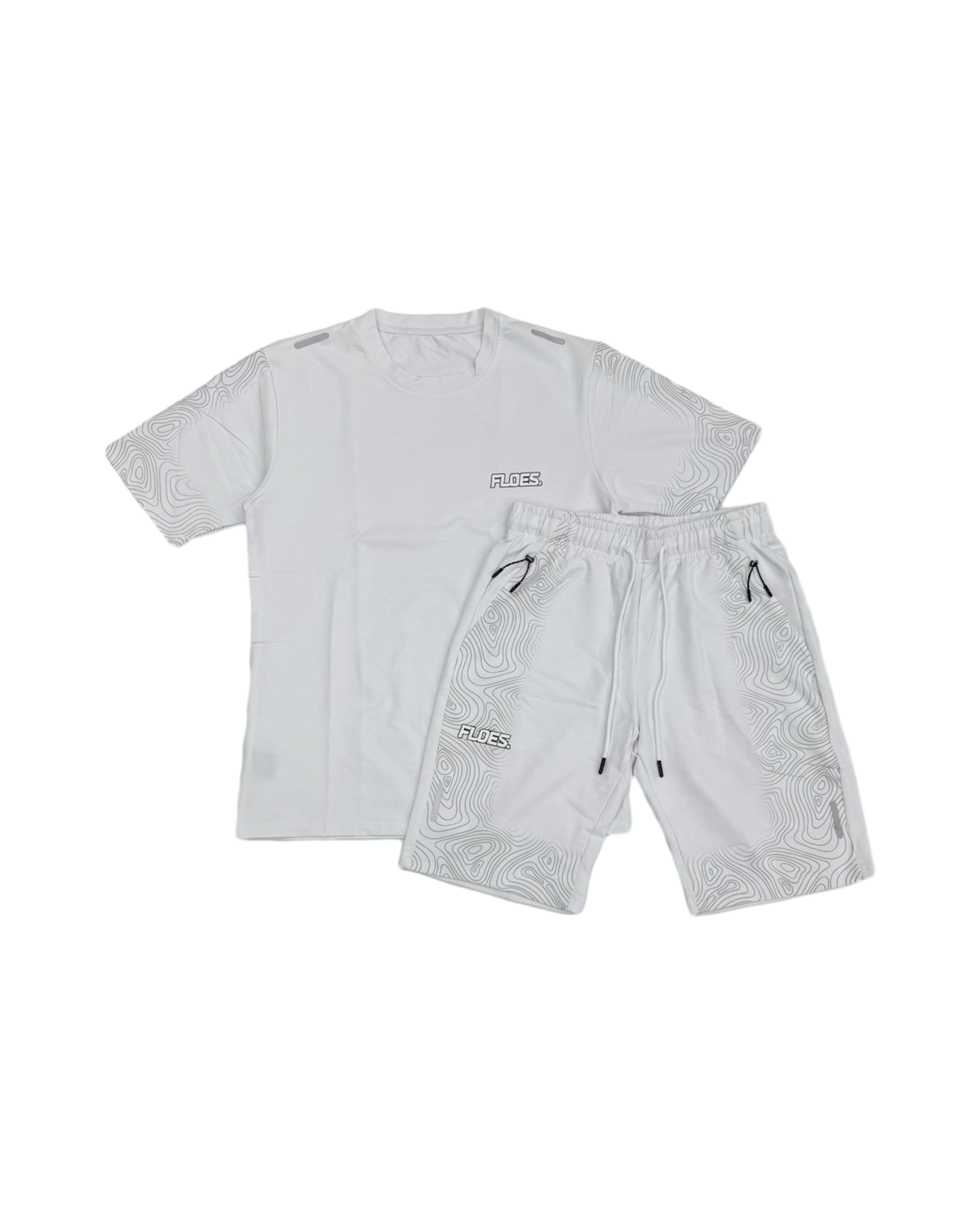 White Pattern Floes Set