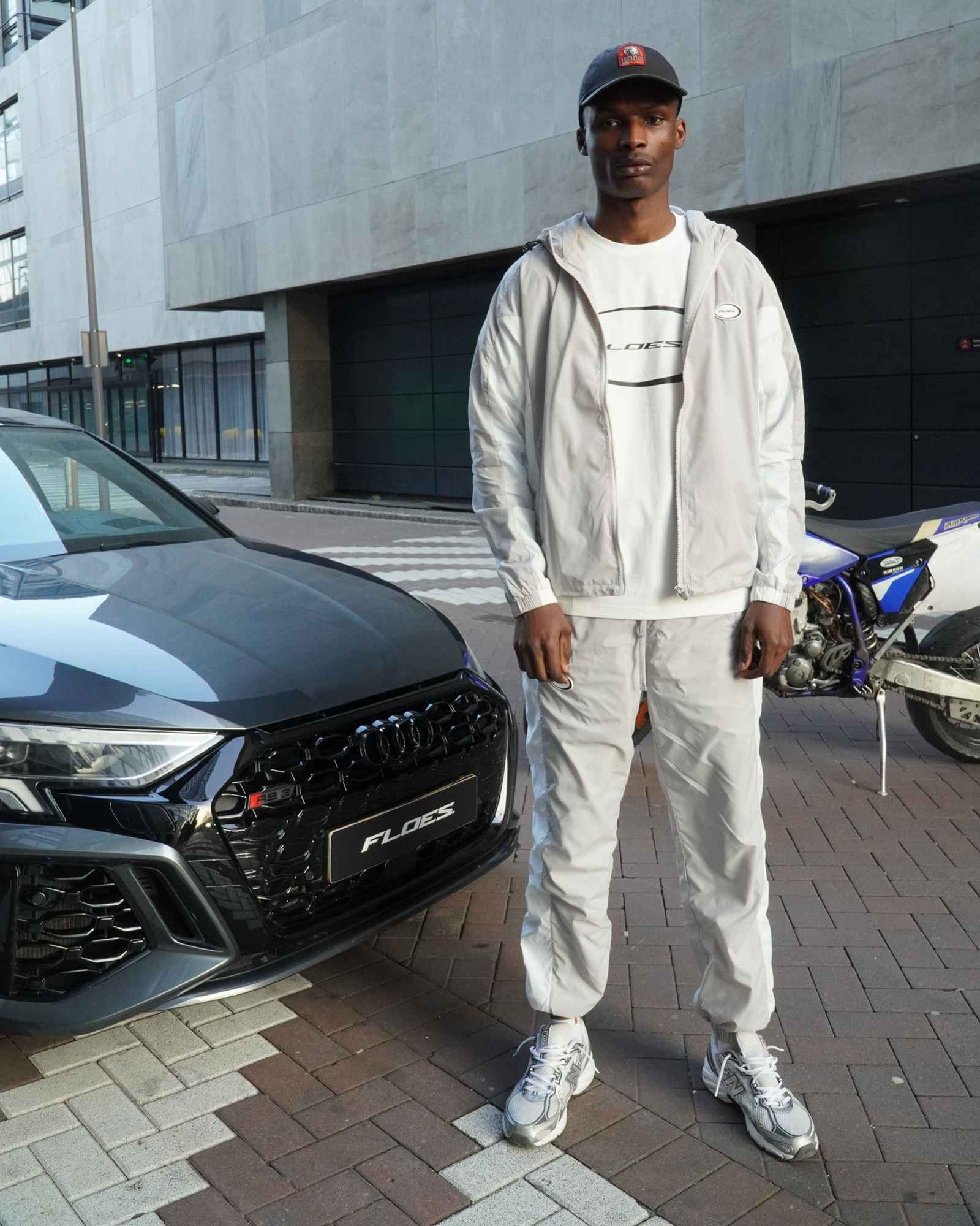 Floes Grey Hooded Track Jacket